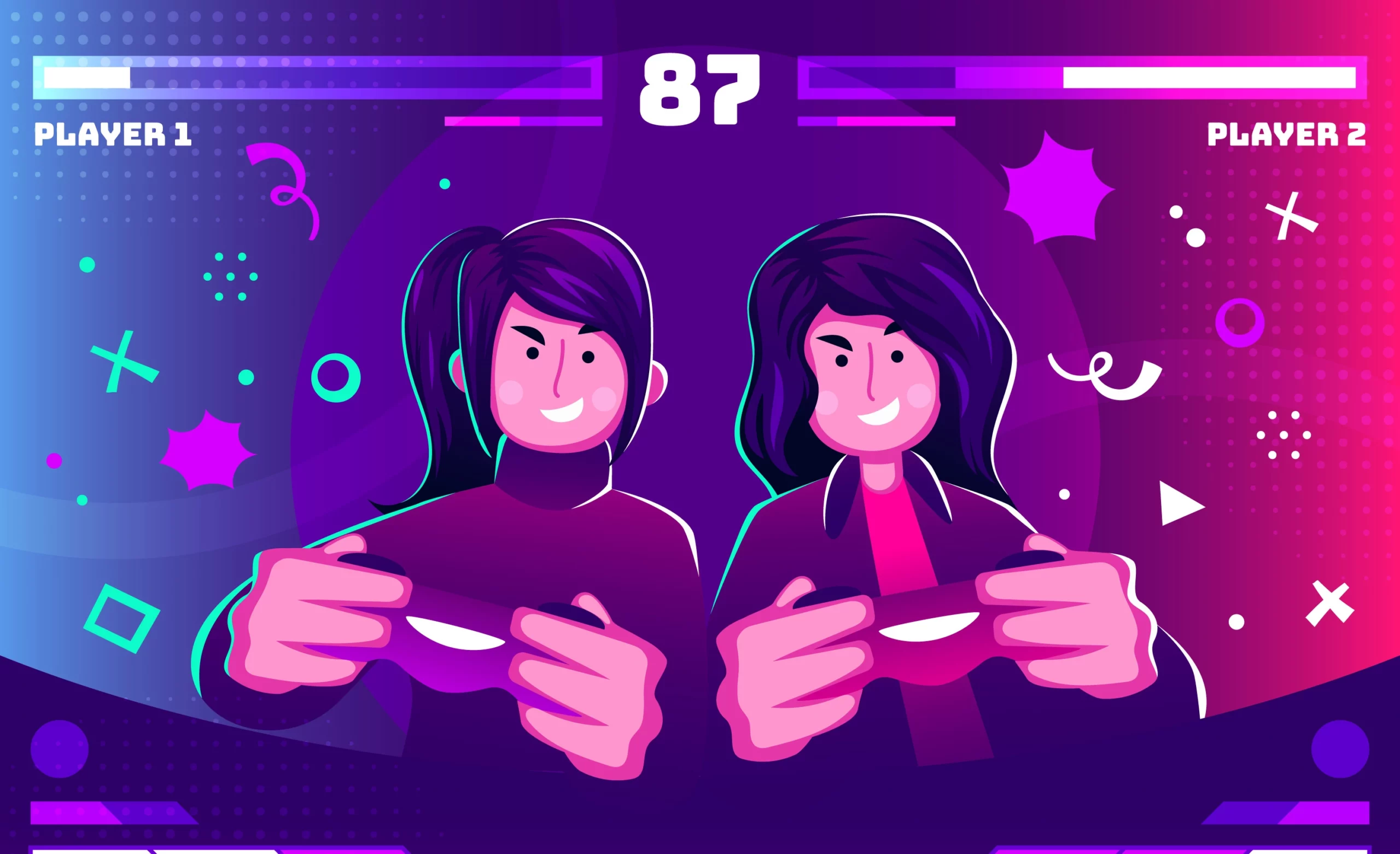 personnes jouant à deux - expérience de jeu